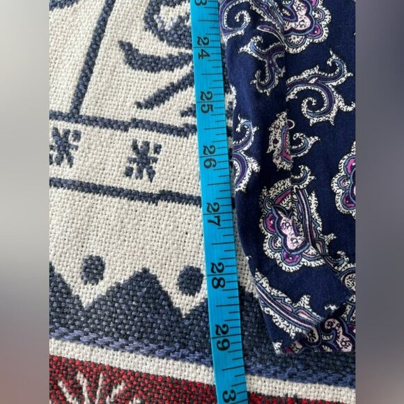 [M]Lauren Ralph Lauren Paisley Print Purple Pajama Set - Picture 8 of 8